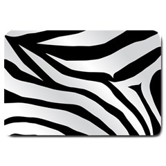 White Tiger Skin Large Doormat