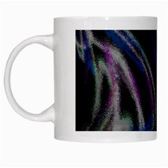 Multicolored Abstract Dynamic Shapes Print White Mug by dflcprintsclothing