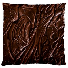 Chocolate Texture, Dark Chocolate Background Large Cushion Case (one Side)