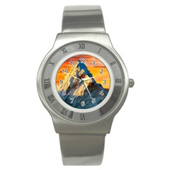 Himalaya Nature Mountain Stainless Steel Watch