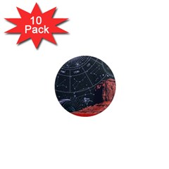 Astrology Surreal Surrealism Trippy Visual Art 1  Mini Magnet (10 Pack) 