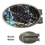 Abstract Colorful Texture Money Clips (Oval)  Front
