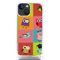 Owls Pattern, Abstract, Art, Desenho Iphone 13 Mini Tpu Uv Print Case
