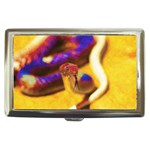 Vibrant Forked-Tongue Snake Art Cigarette Money Case Front