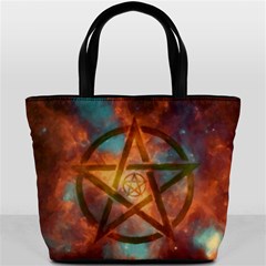 Enchanted Nebula Pentagram Art Bucket Bag