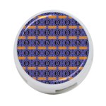 Bitcoin Logo Pattern 4-Port USB Hub (Two Sides) Front