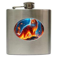 Enchanted Fire Feline Hip Flask (6 Oz) by ExtraAwesomeSauce
