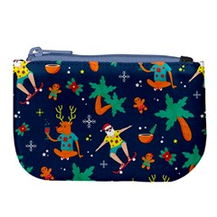 Colorful Funny Christmas Pattern Large Coin Purse by Ket1n9