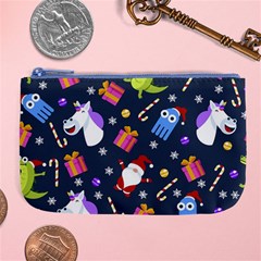 Colorful Funny Christmas Pattern Large Coin Purse by Ket1n9
