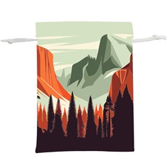 Mountains Lightweight Drawstring Pouch (xl)