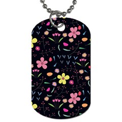 Foliage Pattern Beautiful Aesthetic Secret Garden Dog Tag (two Sides) by Paksenen