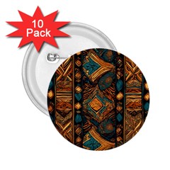 Tribal Chic 2 25  Buttons (10 Pack) 