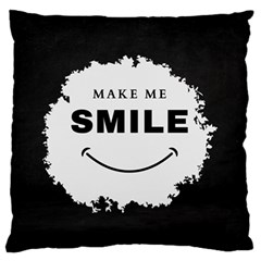 Black And White Simple Make Me Smile T Shirt 20250203 014057 0000 Standard Premium Plush Fleece Cushion Case (two Sides)