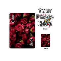 Floral Buds Of Roses Beautiful Flowers Playing Cards 54 Designs (mini)