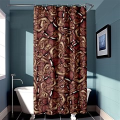 Human Spider Mutant Creatures Motif Random Pattern Shower Curtain 36  X 72  (stall)  by dflcprintsclothing