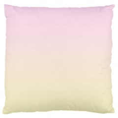 Pink Lace To Cream Yellow Linear Gradient Large Cushion Case (two Sides)