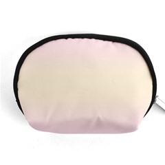 Pink Lace To Cream Yellow Bilinear Gradient Accessory Pouch (medium)