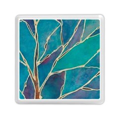 Aqua Batik, Abstract, Colorful Memory Card Reader (square) by kyorashop23