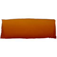 Amber Orange To Burgundy Red Linear Gradient 15 x40  Body Pillow Case Dakimakura (two Sides)