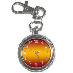 Burgundy Red To Amber Orange Bilinear Gradient Key Chain Watches