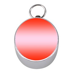 Scarlet Red To Pink Lace Bilinear Gradient Mini Silver Compasses
