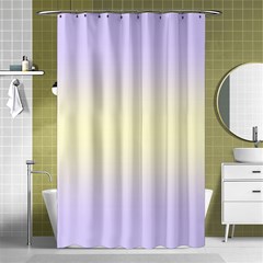 Pale Violet To Cream Yellow Bilinear Gradient Shower Curtain 48  X 72  (small) 