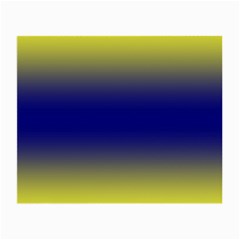 Electric Yellow To Navy Blue Bilinear Gradient Small Glasses Cloth (2 Sides)