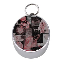 Aesthetic , Aesthetic, Dark Mini Silver Compasses