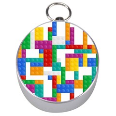 Colorful Bricks, Bricks, Colorful Silver Compasses
