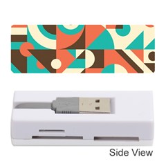 Retro Colorful Background, Retro Abstraction Memory Card Reader (stick) by kyorashop23