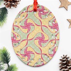 Abstract Pattern Design Scrapbooking Oval Filigree Ornament (two Sides) by Paksenen