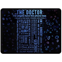 Doctor Who Tardis Two Sides Fleece Blanket (large)
