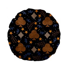 Seamless Pattern Repeat Repetition Standard 15  Premium Flano Round Cushions by Sabxi