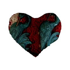 Cranes Standard 16  Premium Heart Shape Cushions