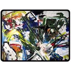 Snow In A City-1-1 Fleece Blanket (large)