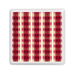 Retro 60s 50s Plaid Pattern 4 Memory Card Reader (square) by violetheavensky