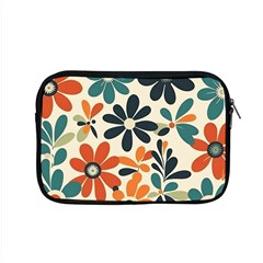 Retro Scandinavian Nordic Flowers Pattern 2 Apple Macbook Pro 15  Zipper Case by violetheavensky