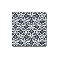 Gothic Leaf Pattern Square Magnet