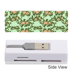 Retro 1880s Flowers Pattern 5 Memory Card Reader (stick) by violetheavensky