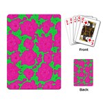 Mid Century Retro Floral 1970s 1960s Pattern 98 Playing Cards Single Design (Rectangle) Back