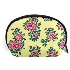 Retro 1880s Flowers Pattern 8 Accessory Pouch (large) by violetheavensky