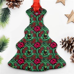 Retro 1880s Flowers Pattern 3 Ornament (christmas Tree) 