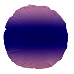 Cotton Candy Pink To Navy Blue Bilinear Gradient Large 18  Premium Flano Round Cushions