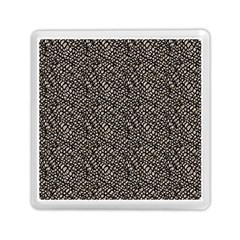 Brown Snake Pattern Memory Card Reader (square) by DinkovaArt