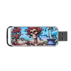 Grateful Dead Hippie Peace Roses Rock Music Legend Portable Usb Flash (two Sides) by Tsamara