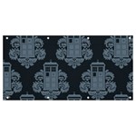 Dr Who Tardis Pattern Banner and Sign 8  x 4  Front