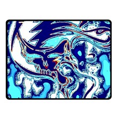 Trippy Dippy Bears Blue Dancing Greatful Dead Skull Steal Your Face Fleece Blanket (small)
