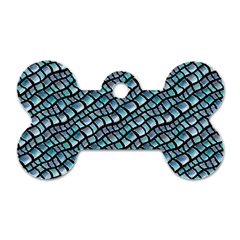 Turquoise Snake  Dog Tag Bone (two Sides)