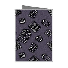 Background Wallpaper Pattern Notes Mini Greeting Cards (pkg Of 8) by Sabxi