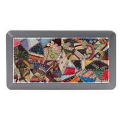 Background Embroidery Pattern Stitches Abstract Memory Card Reader (mini)